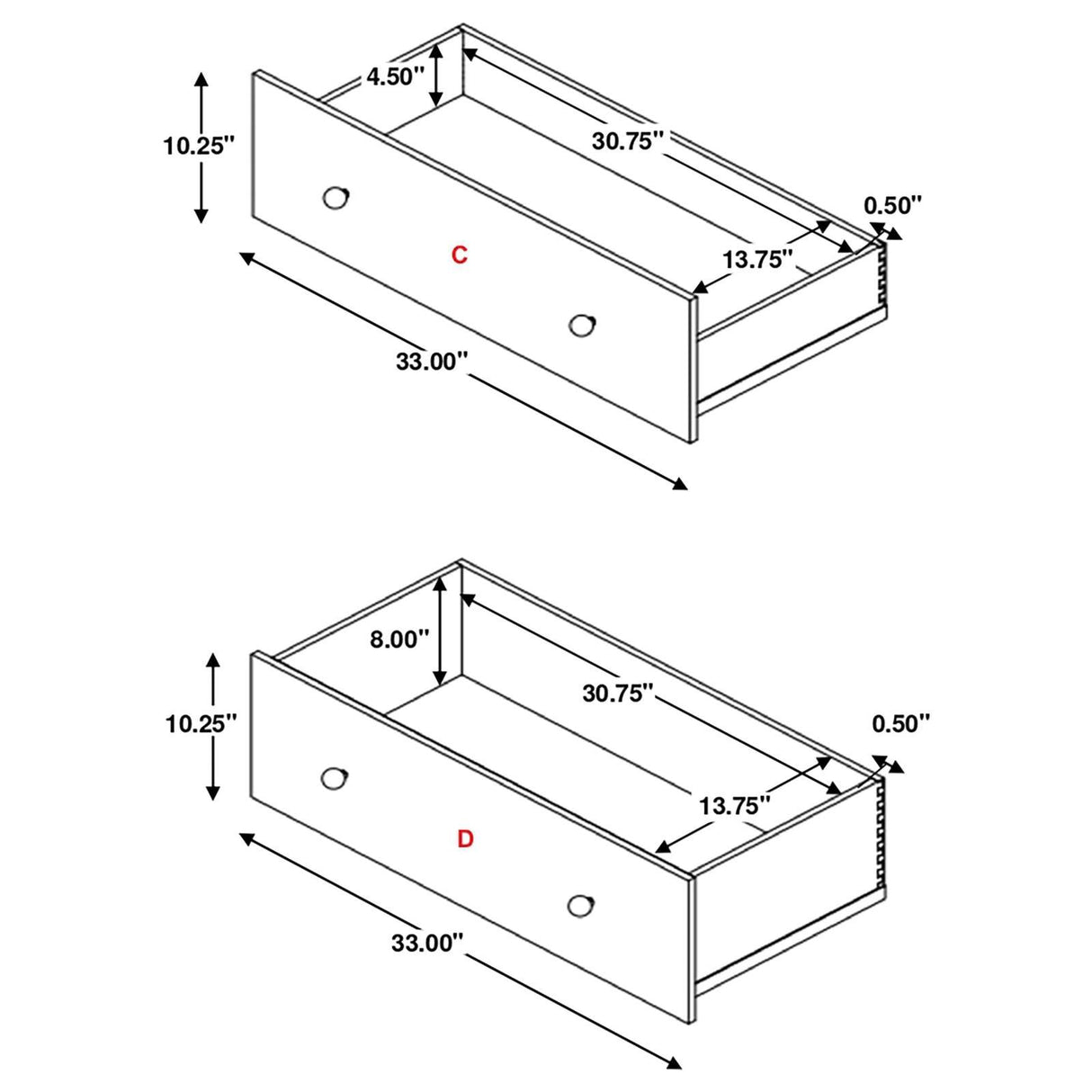 Arini 5-drawer Bedroom Chest Black by Coaster at Eve Furniture