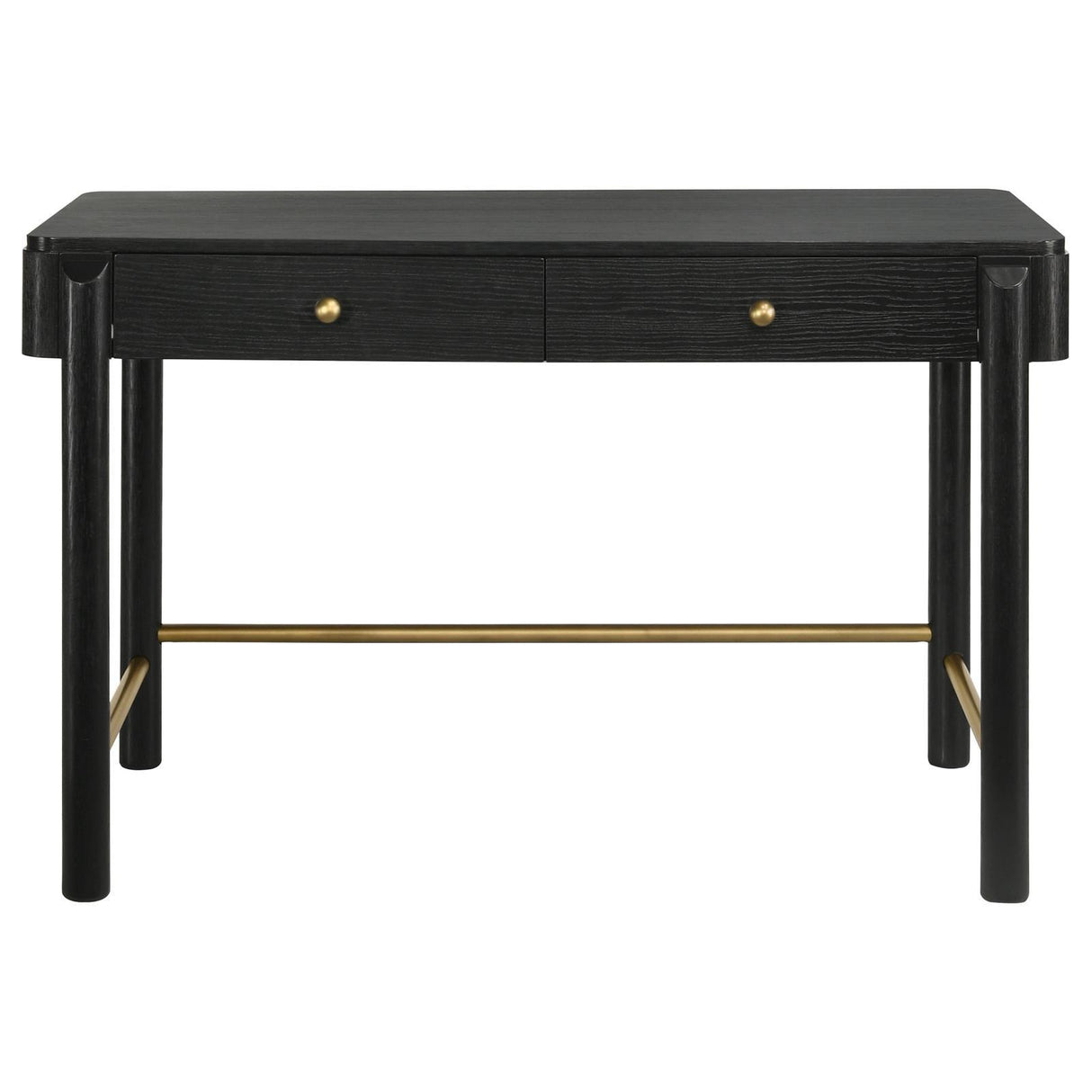 Arini Black 2-drawer Vanity Desk Makeup Table Black by Coaster at Eve Furniture
