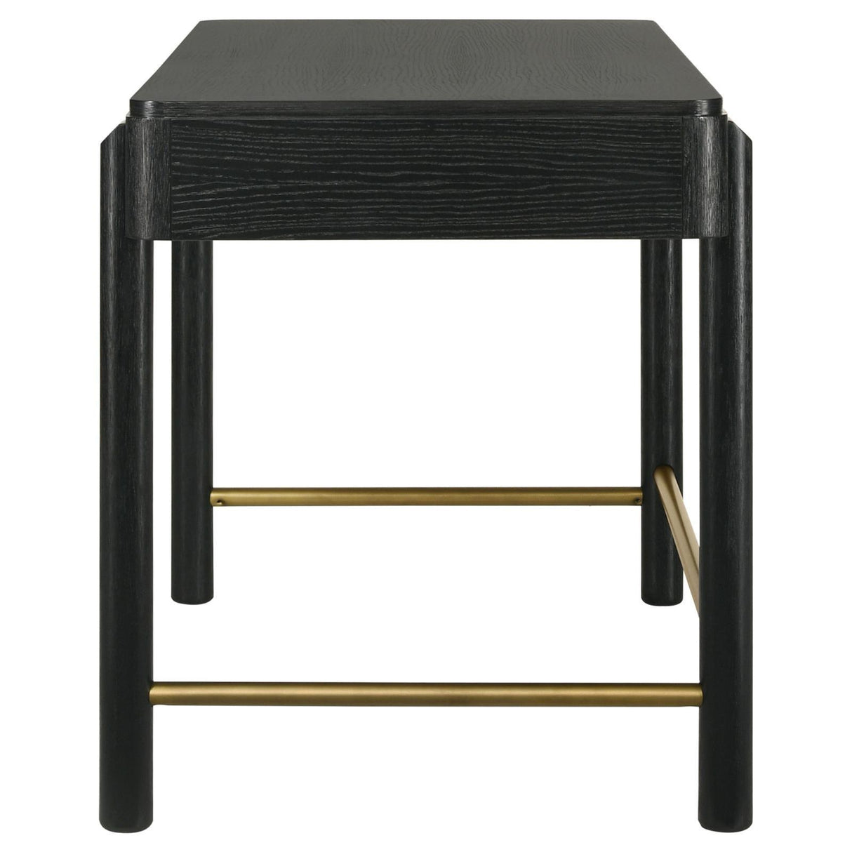 Arini Black 2-drawer Vanity Desk Makeup Table Black by Coaster at Eve Furniture