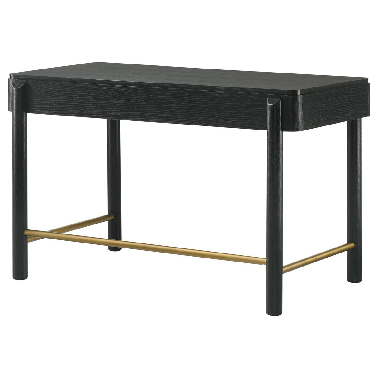 Arini Black 2-drawer Vanity Desk Makeup Table Black by Coaster at Eve Furniture