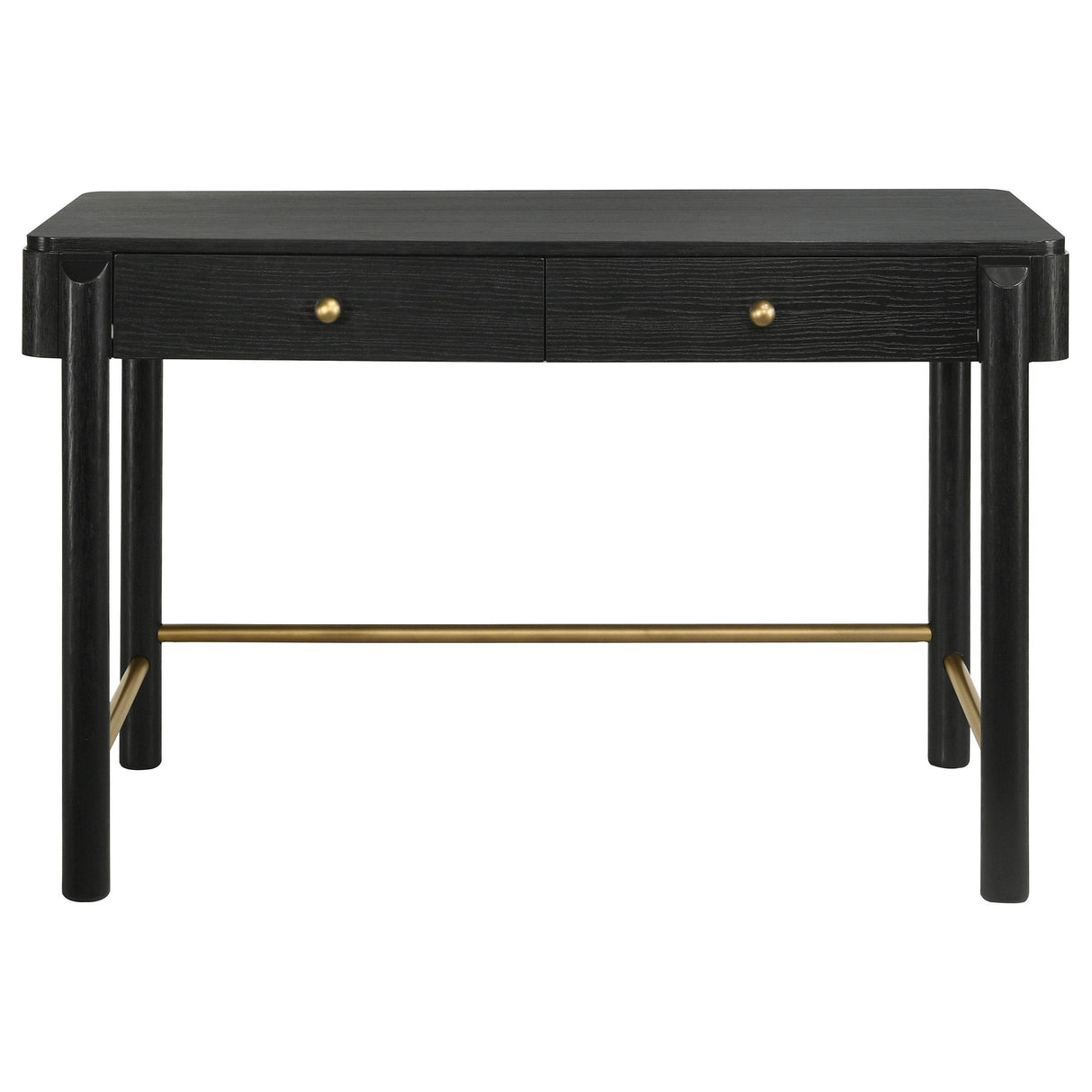 Arini Black 2-piece Makeup Vanity Table and Mirror Set by Coaster at Eve Furniture