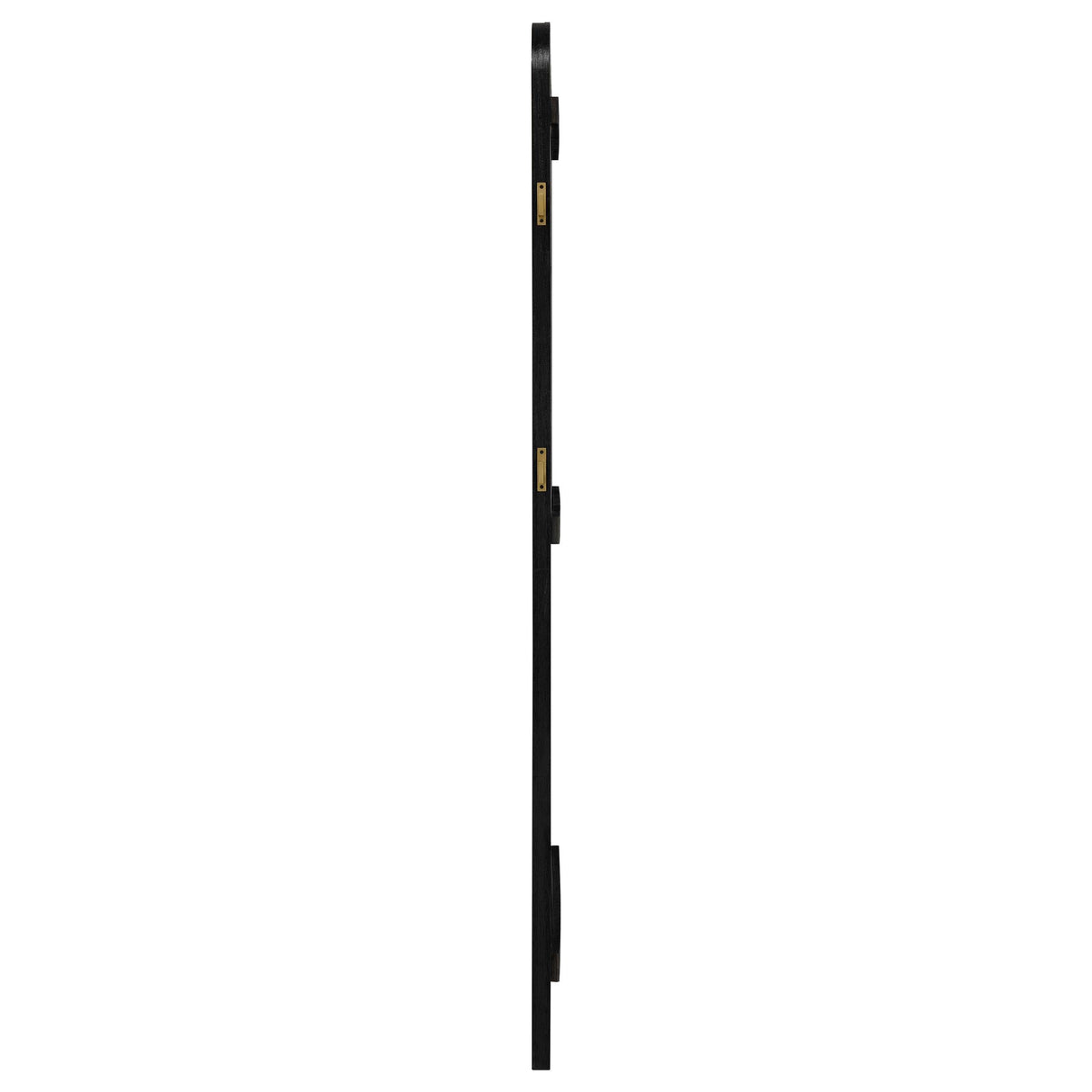 Arini Black Cane Weave Full Length Standing Floor Mirror by Coaster at Eve Furniture