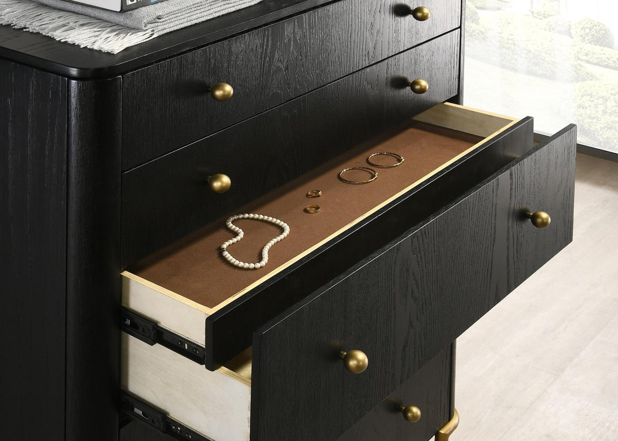 Arini Black/Grey 4-Piece Queen Bedroom Set by Coaster at Eve Furniture