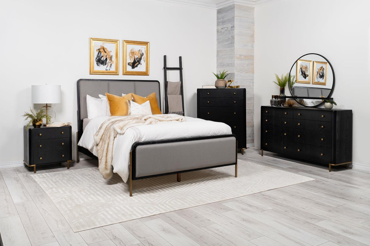 Arini Black/Grey 5-Piece Queen Bedroom Set by Coaster at Eve Furniture