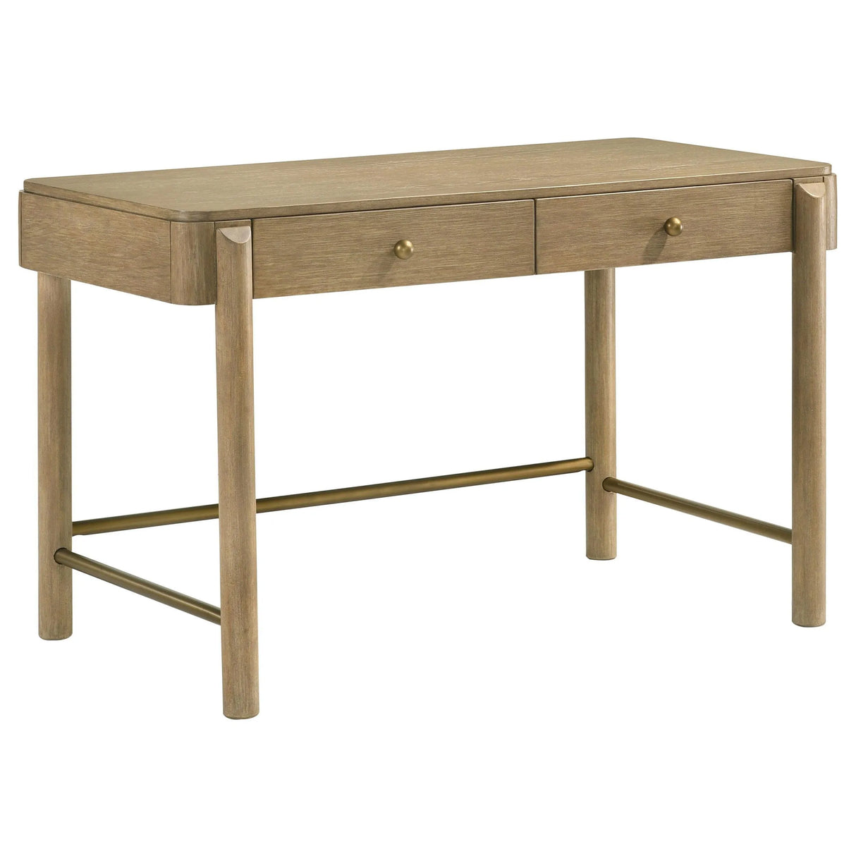 Arini Sand Wash 2-piece Makeup Vanity Table and Mirror Set by Coaster at Eve Furniture