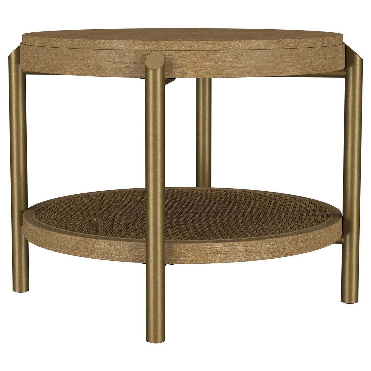 Arini Sand Wash 2-Piece Round Coffee and End Table Set by Coaster at Eve Furniture