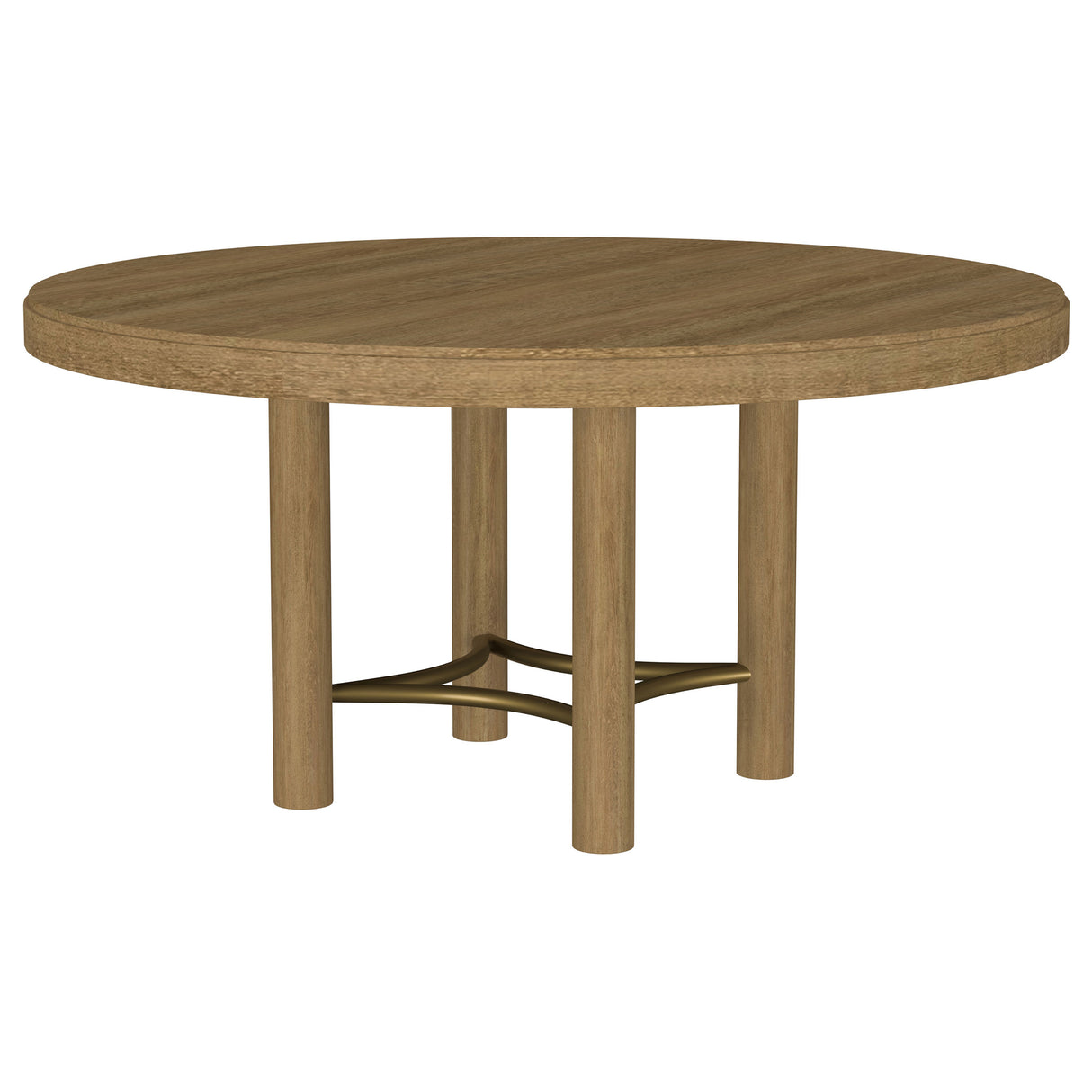 Arini Sand Wash 60-inch Round Wood Dining Room Table by Coaster at Eve Furniture