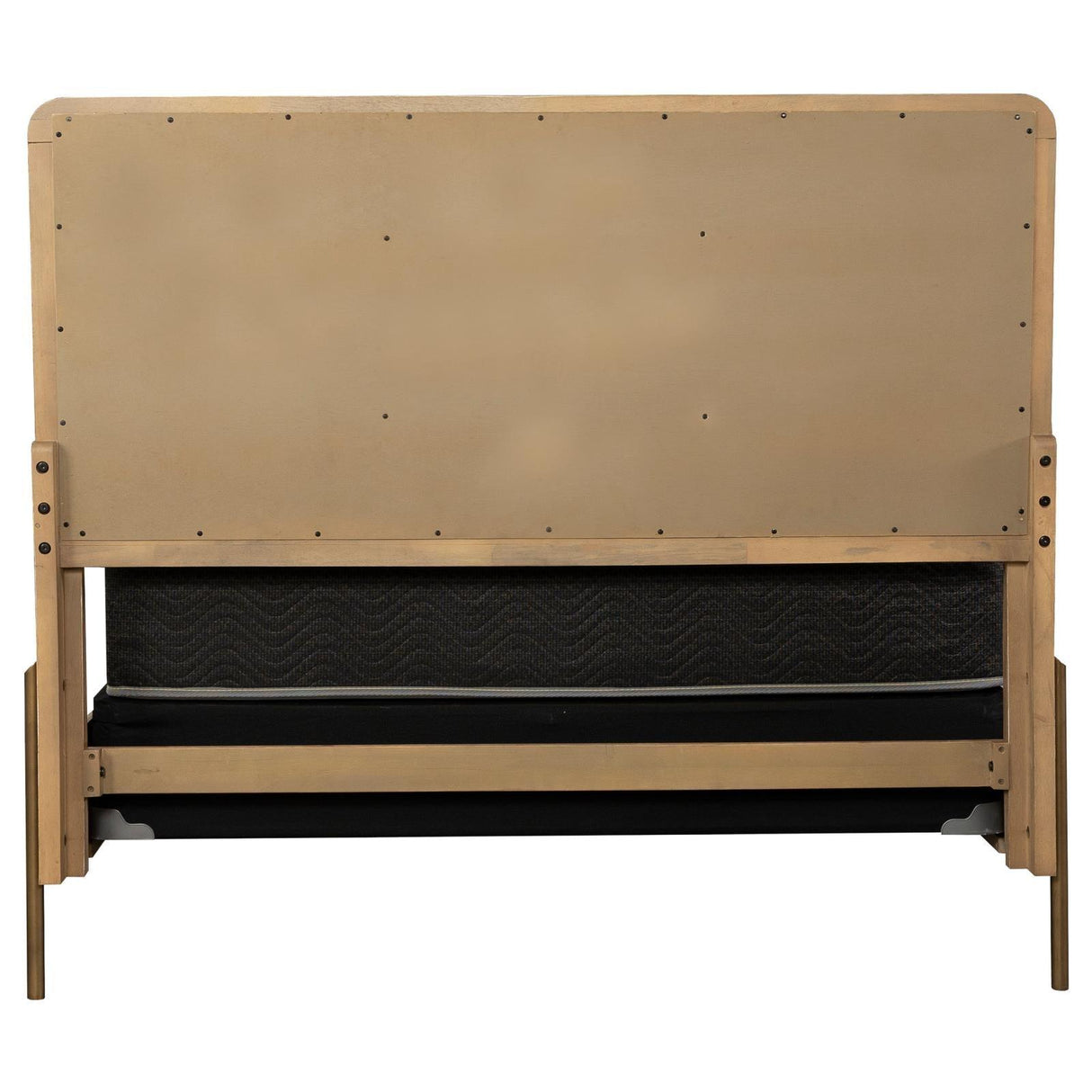 Arini Sand Wash and Natural Cane Upholstered Queen Panel Bed by Coaster at Eve Furniture