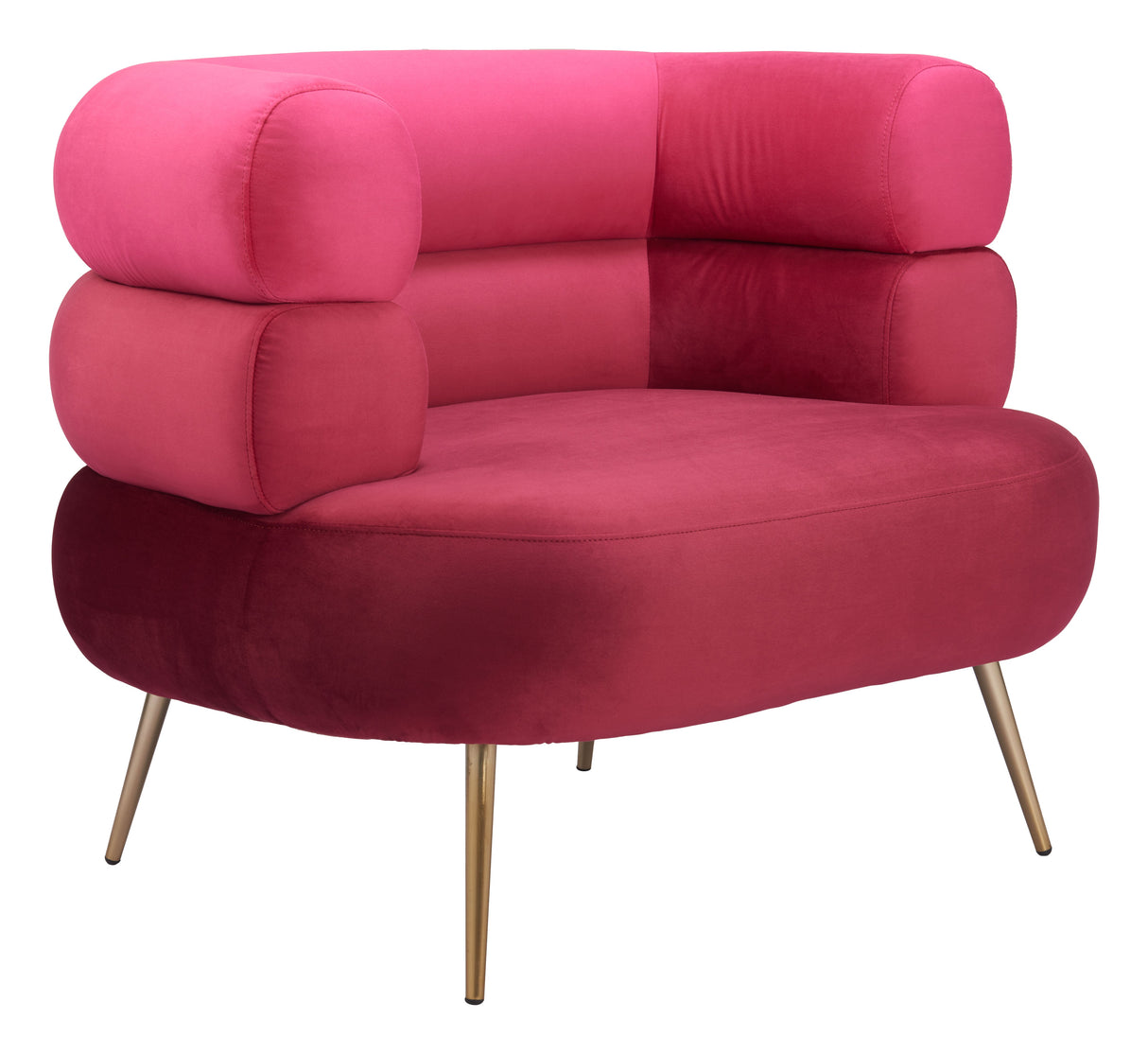 Arish Red Accent Chair by Zuomod at Eve Furniture