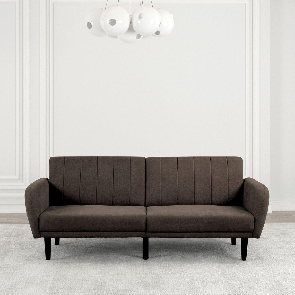 Aristide Brown Futon Sofa by Furniture of America at Eve Furniture