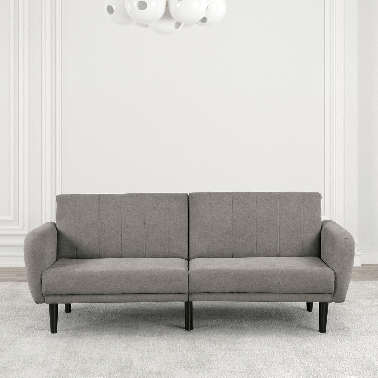 Aristide Gray Futon Sofa by Furniture of America at Eve Furniture