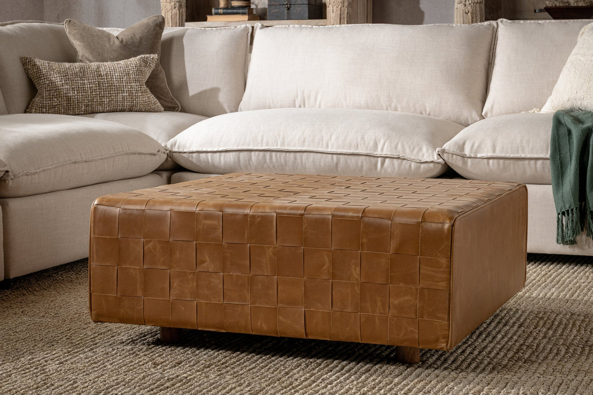 Aristo Square Ottoman by Classic Home at Eve Furniture
