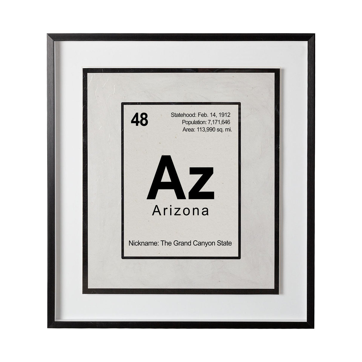 Arizona by Glartlab a Hand Embellished Textured Framed Art Print Matted under Glass by Mercana at Eve Furniture