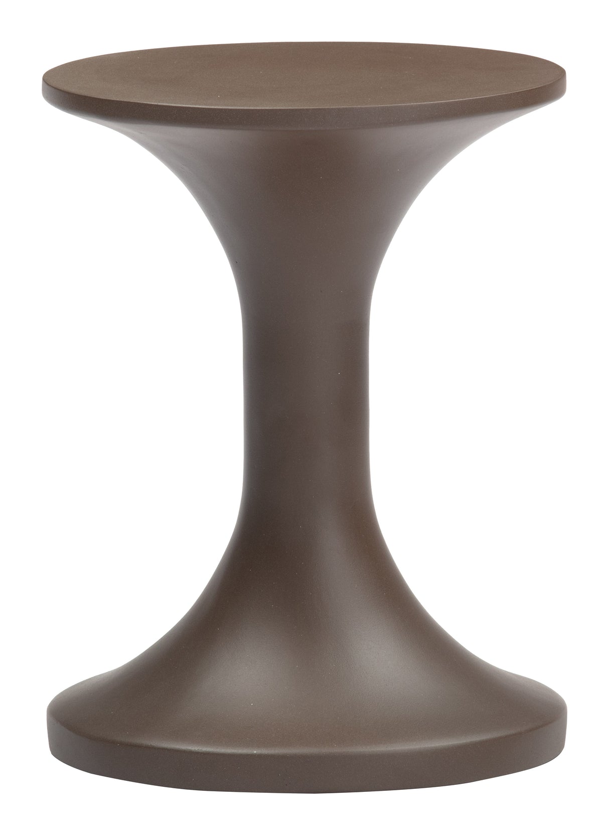Arka Brown Outdoor Side Table by Zuomod at Eve Furniture