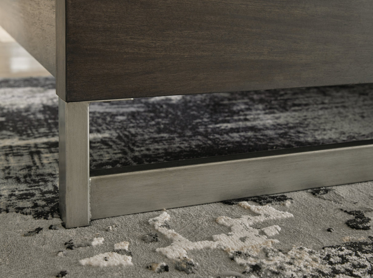 Arkenton Grayish Brown King Panel Bed by Ashley at Eve Furniture