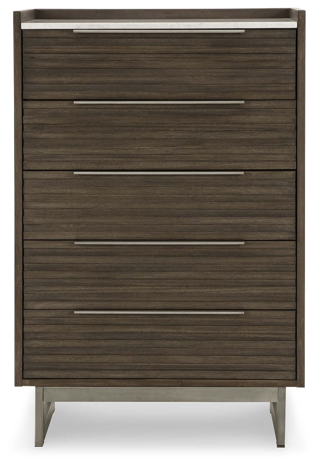 Arkenton Grayish Brown/White Chest of Drawers by Ashley at Eve Furniture