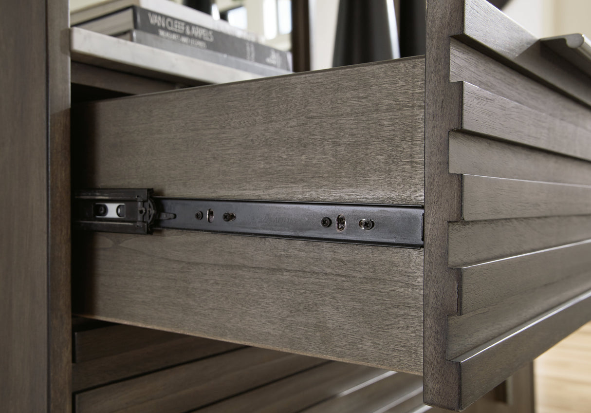 Arkenton Grayish Brown/White Chest of Drawers by Ashley at Eve Furniture