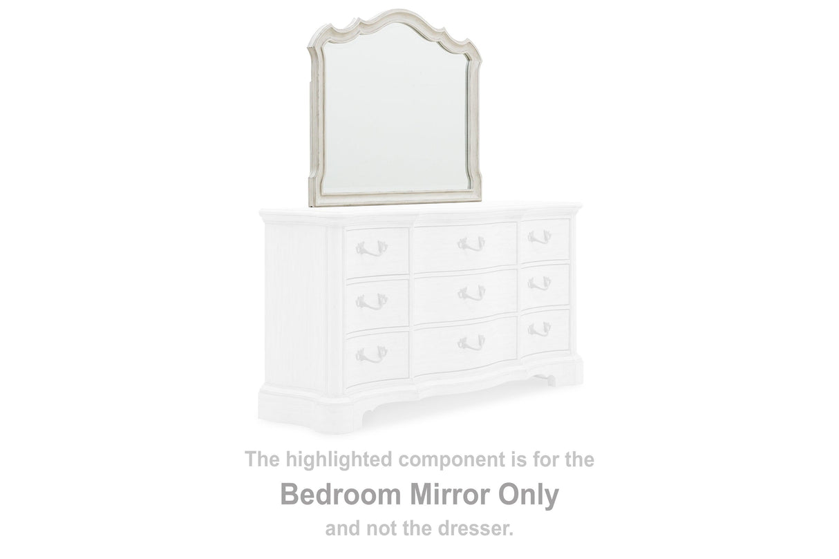ARLENDYNE Antique White Bedroom Mirror by Ashley at Eve Furniture