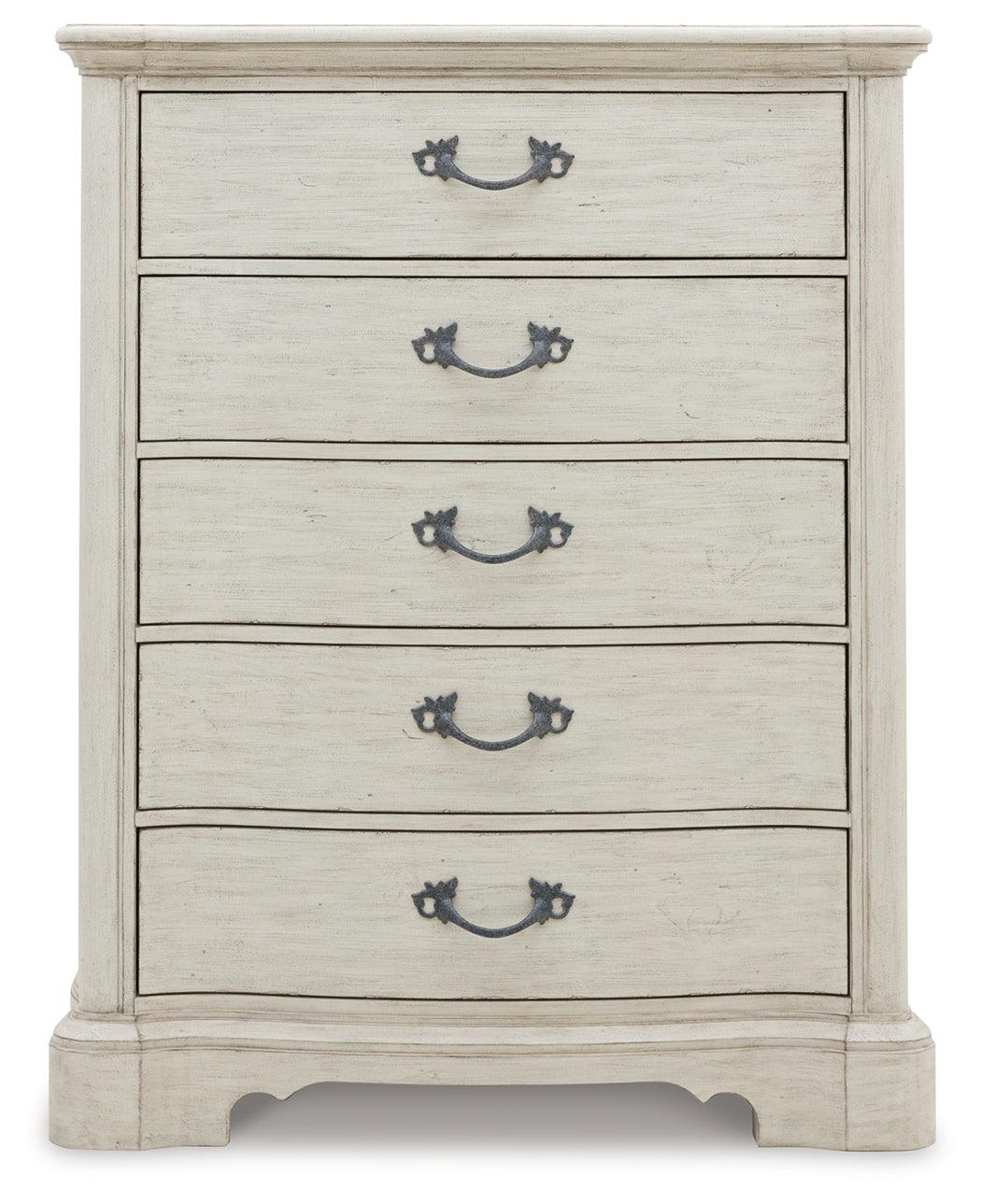 Arlendyne Antique White Chest of Drawers by Ashley at Eve Furniture