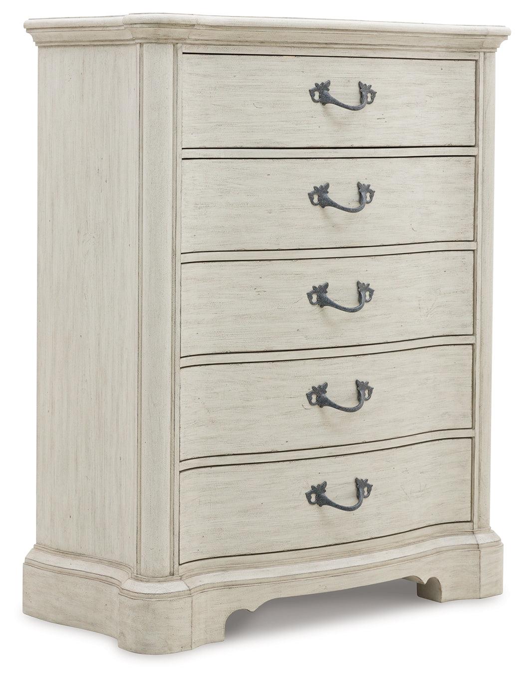 Arlendyne Antique White Chest of Drawers by Ashley at Eve Furniture