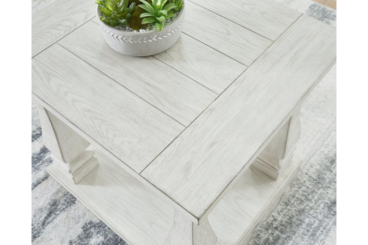 Arlendyne Antique White Coffee Table and 2 End Tables by Ashley at Eve Furniture