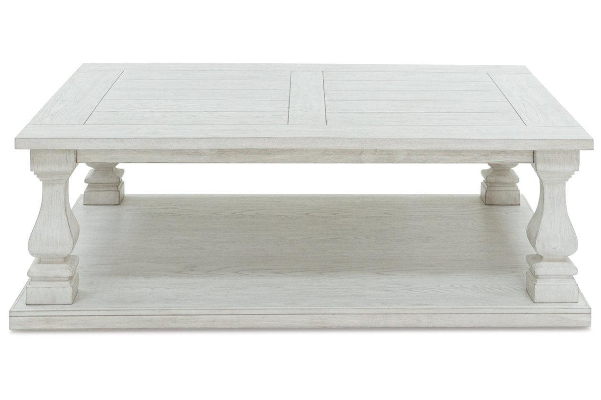 Arlendyne Antique White Coffee Table and 2 End Tables by Ashley at Eve Furniture