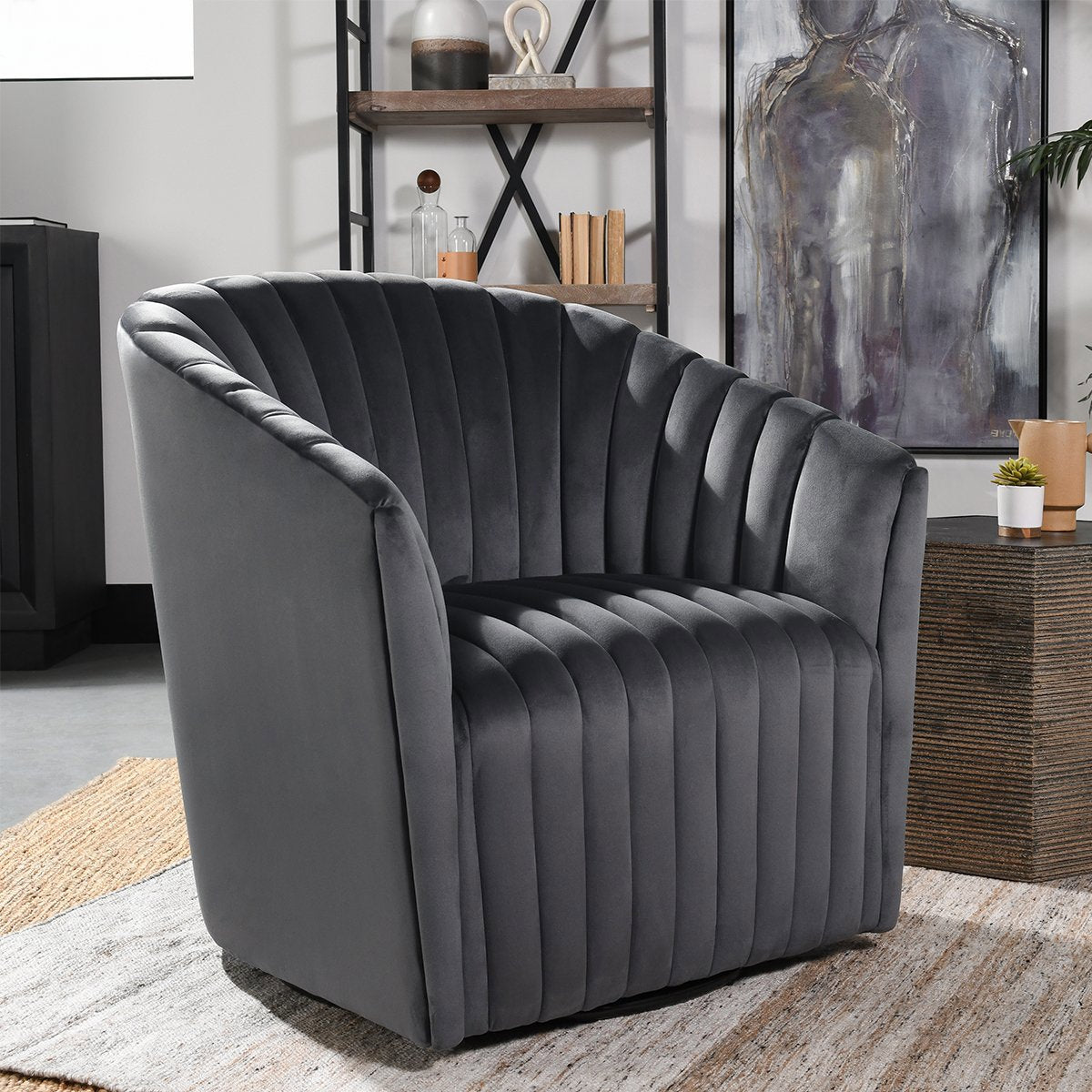 Arline Swivel Chair by Classic Home at Eve Furniture