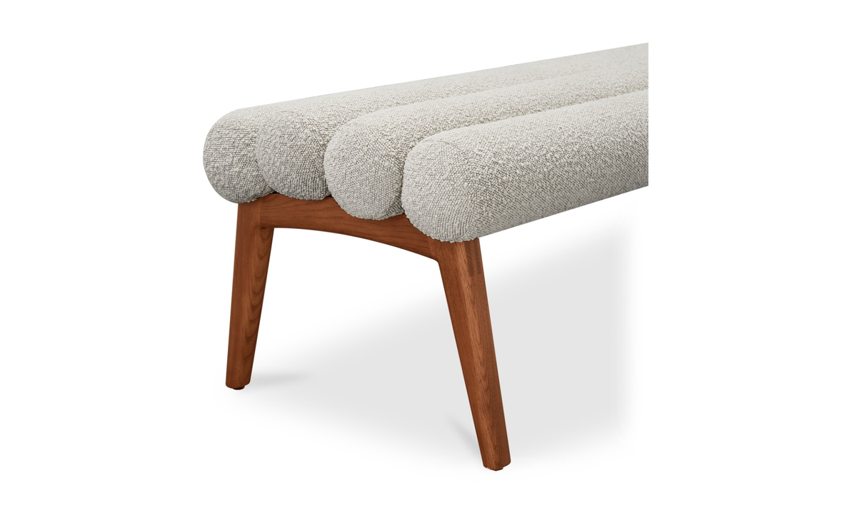 Arlo Bench - Off White by Moe's Home at Eve Furniture