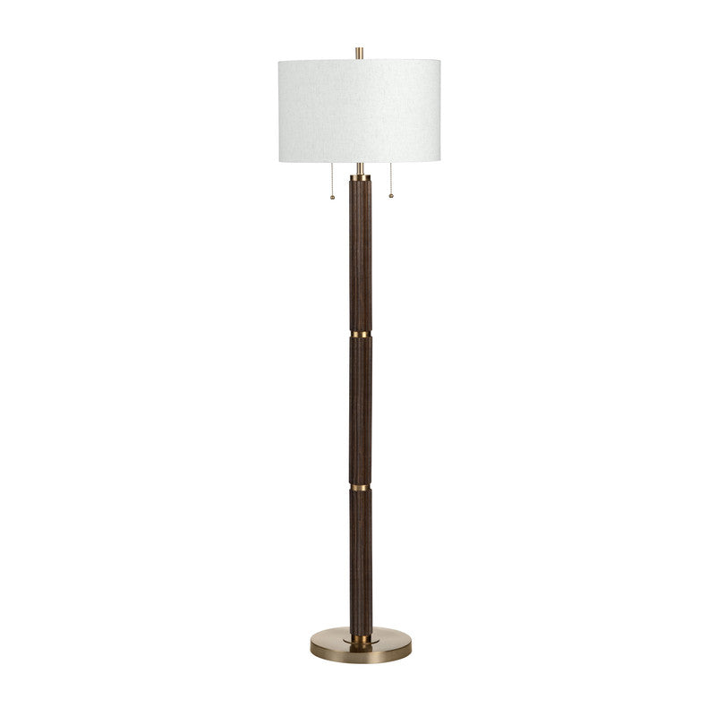 Arlo Brown/Gold Floor Lamp by Crestview at Eve Furniture