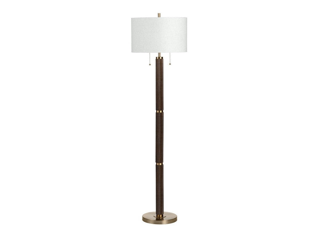 Arlo Brown/Gold Floor Lamp by Crestview at Eve Furniture