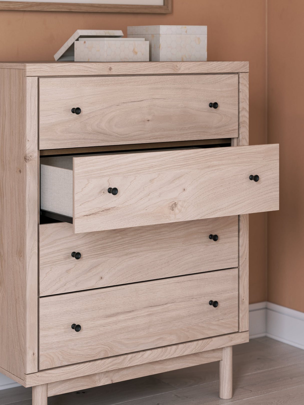 Arloster Tan Chest of Drawers by Ashley at Eve Furniture