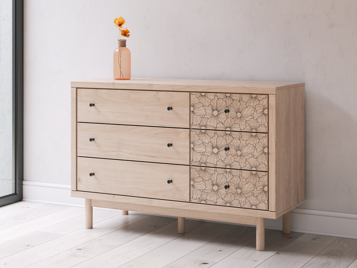 Arloster Tan Dresser by Ashley at Eve Furniture
