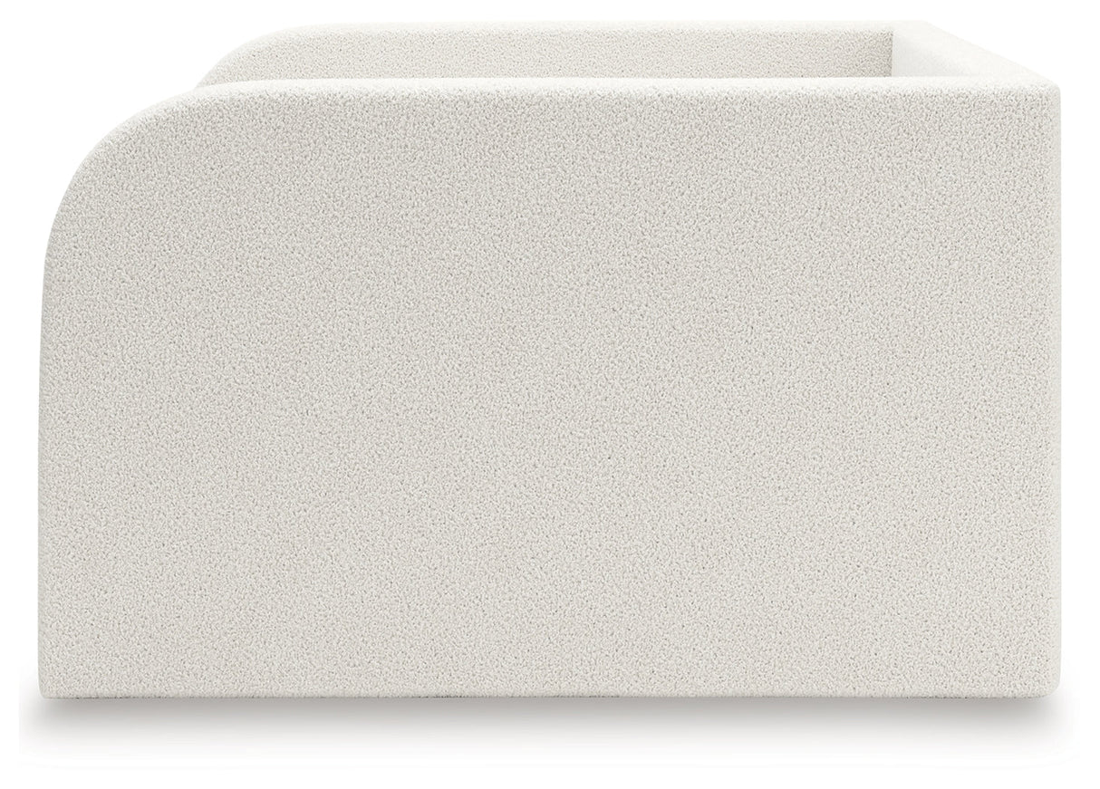 Arloster Tan/White Full Upholstered Day Bed by Ashley at Eve Furniture