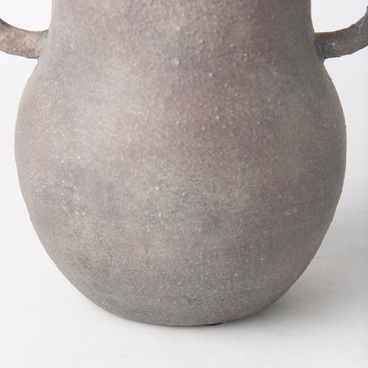 Armani 10.4H Brown-Gray Double Ear Ceramic Vase by Mercana at Eve Furniture