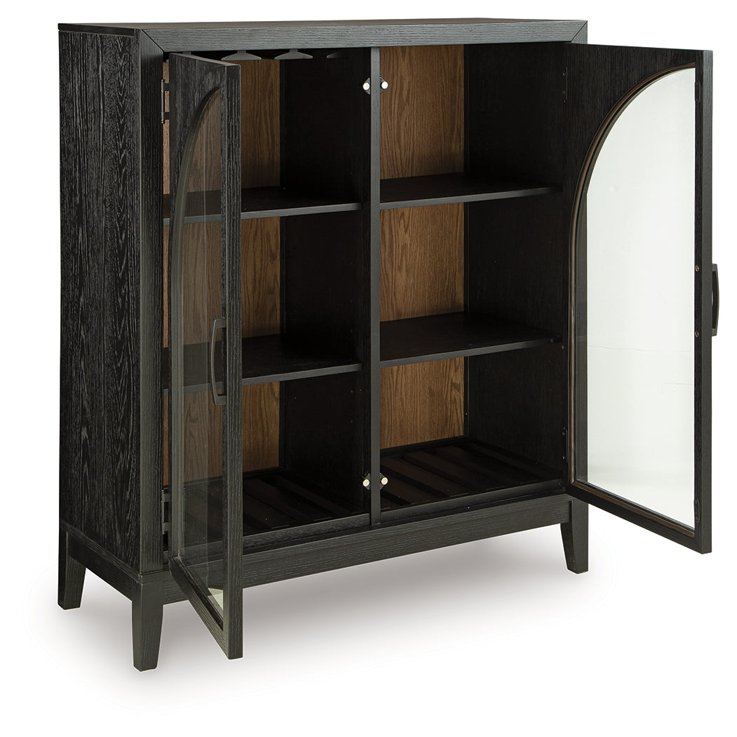 Armenleigh Black/Brown Accent Cabinet by Ashley at Eve Furniture