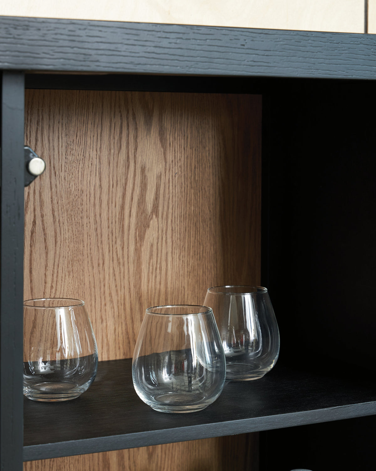 Armenleigh Black/Brown Accent Cabinet by Ashley at Eve Furniture