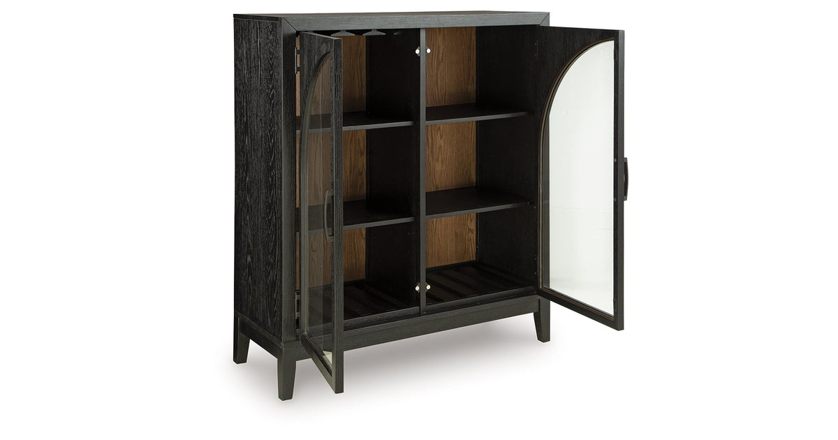 Armenleigh Black/Brown Accent Cabinet by Ashley at Eve Furniture
