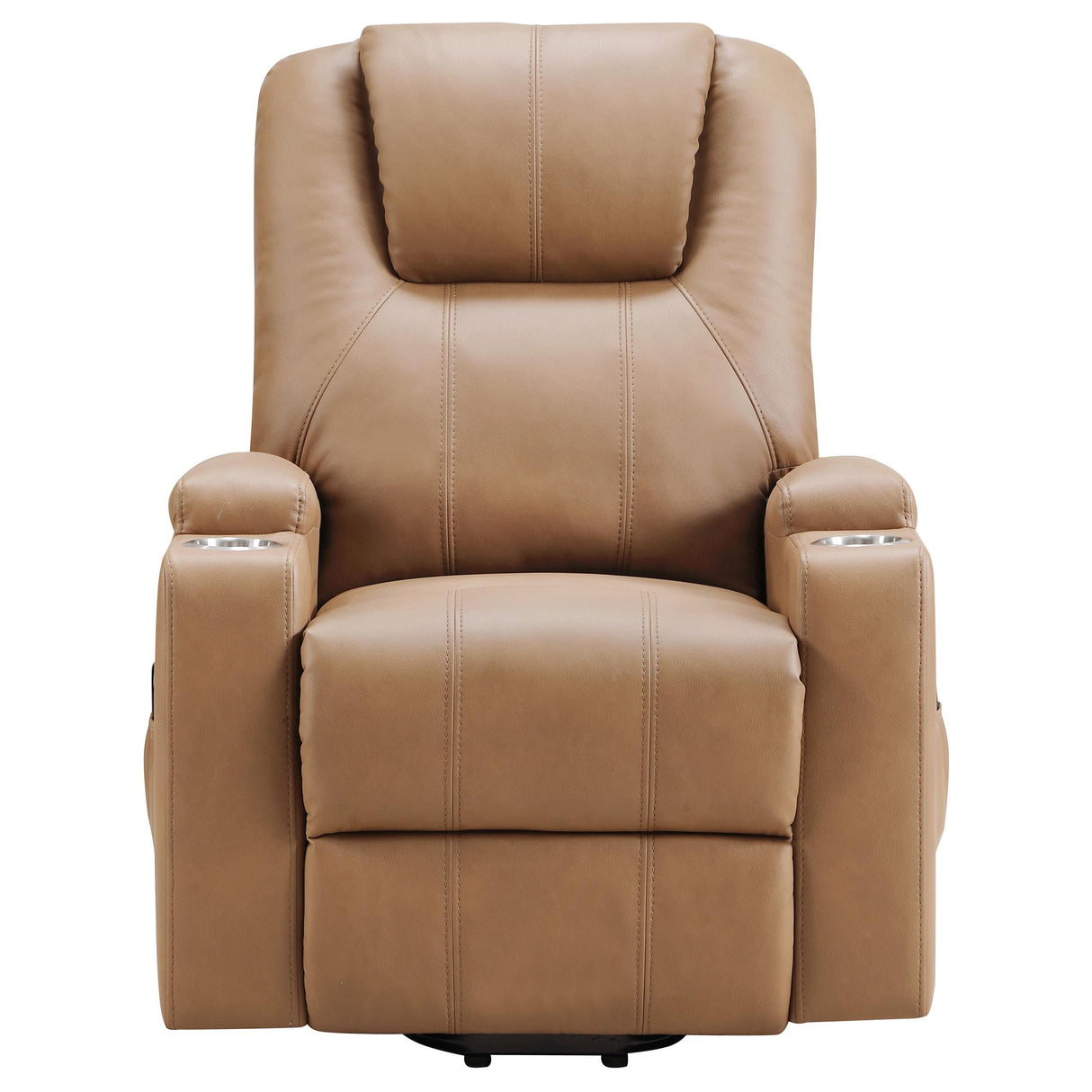 Armstrong Camel Upholstered Power Lift Massage Recliner by Coaster at Eve Furniture