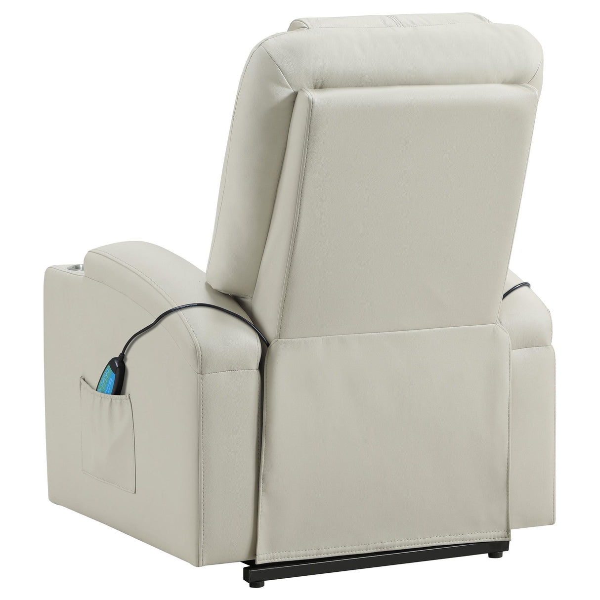 Armstrong Ivory Upholstered Power Lift Massage Recliner by Coaster at Eve Furniture