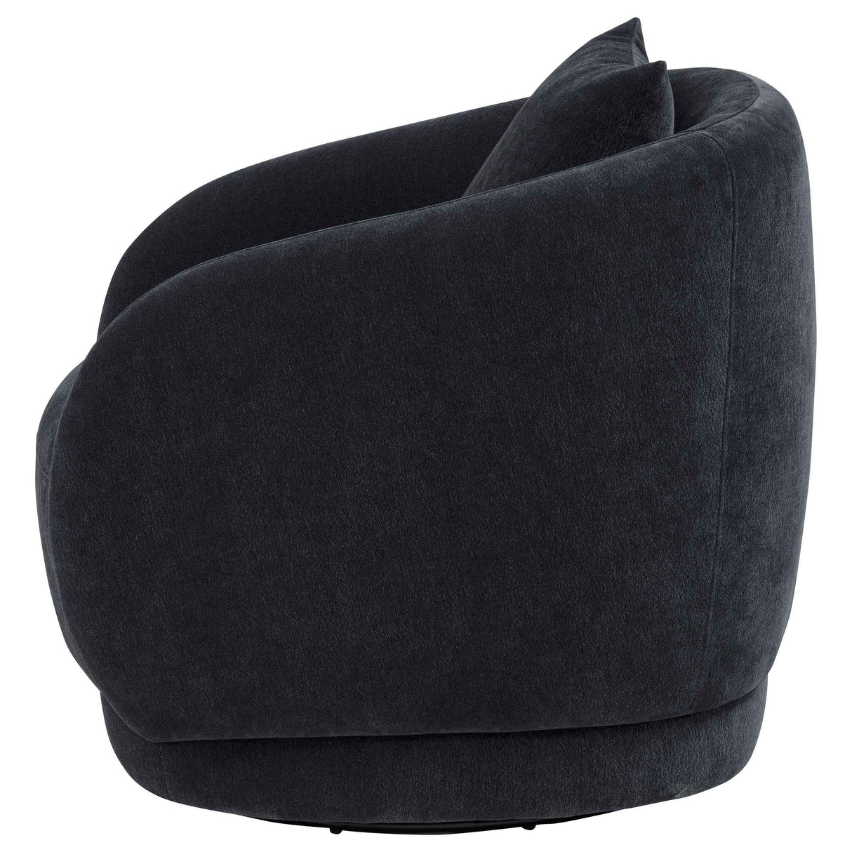 Arnaud Navy Chenille Upholstered Swivel Accent Chair by Coaster at Eve Furniture