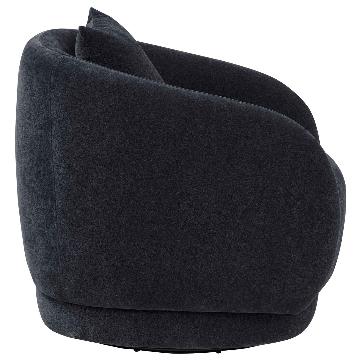 Arnaud Navy Chenille Upholstered Swivel Accent Chair by Coaster at Eve Furniture