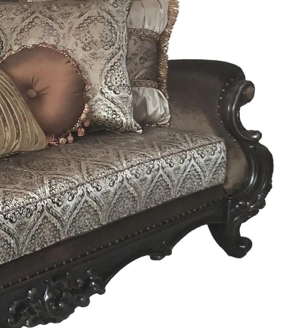 Aroma Traditional Cherry Wood Finish Living Room Set by Cosmos Furniture at Eve Furniture