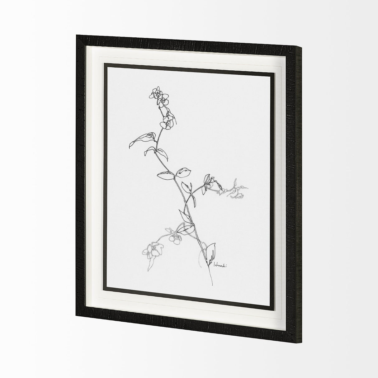 Arrangement V by Hiraki a Framed Art Print Matted under Glass by Mercana at Eve Furniture