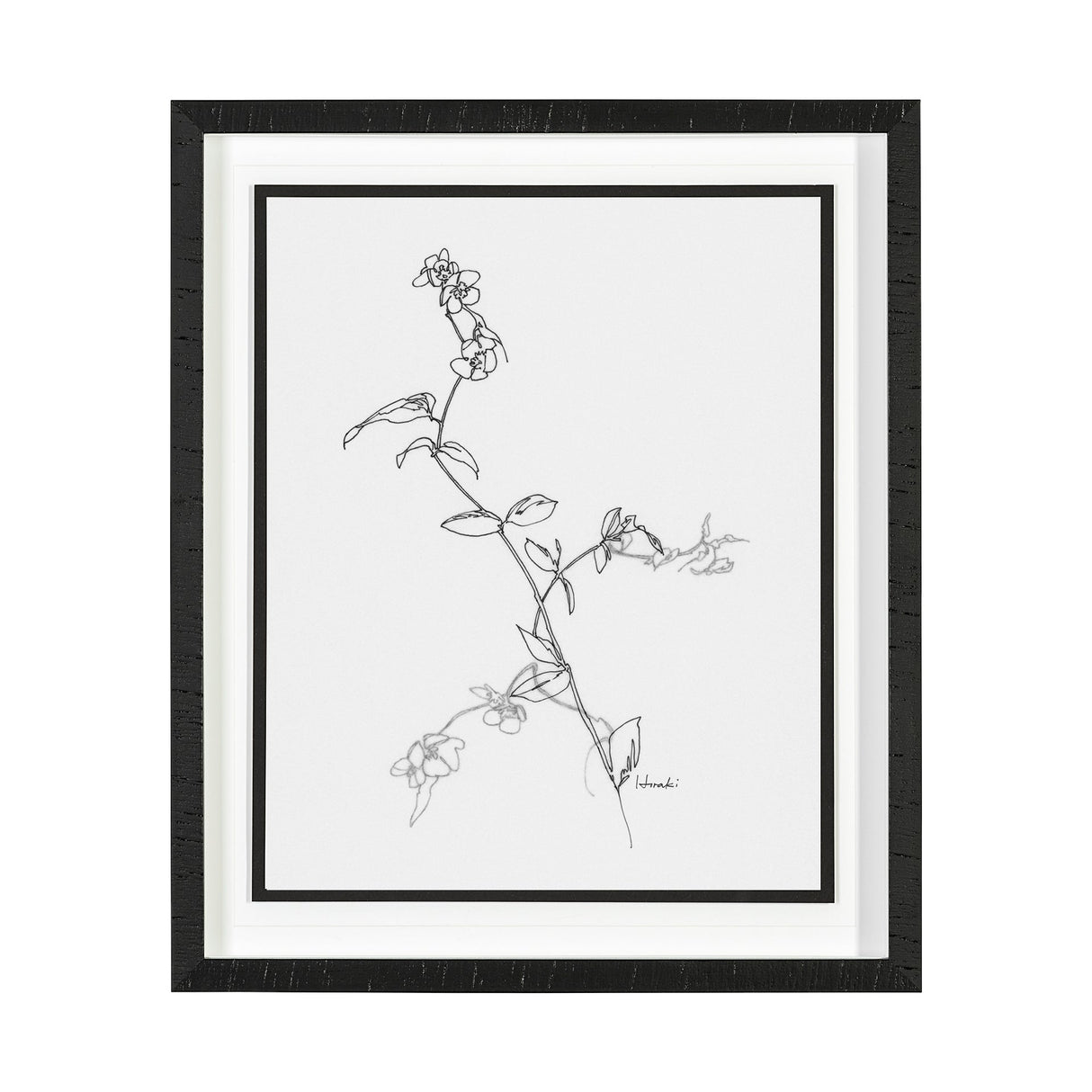 Arrangement V by Hiraki a Framed Art Print Matted under Glass by Mercana at Eve Furniture