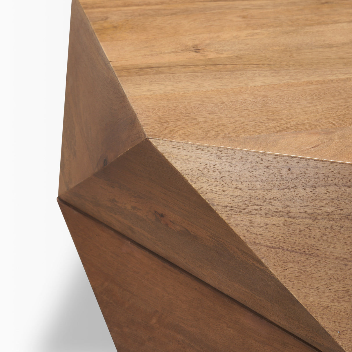 Arreto 36" Hexagonal Hinged Solid Wood Top and Base Coffee Table by Mercana at Eve Furniture