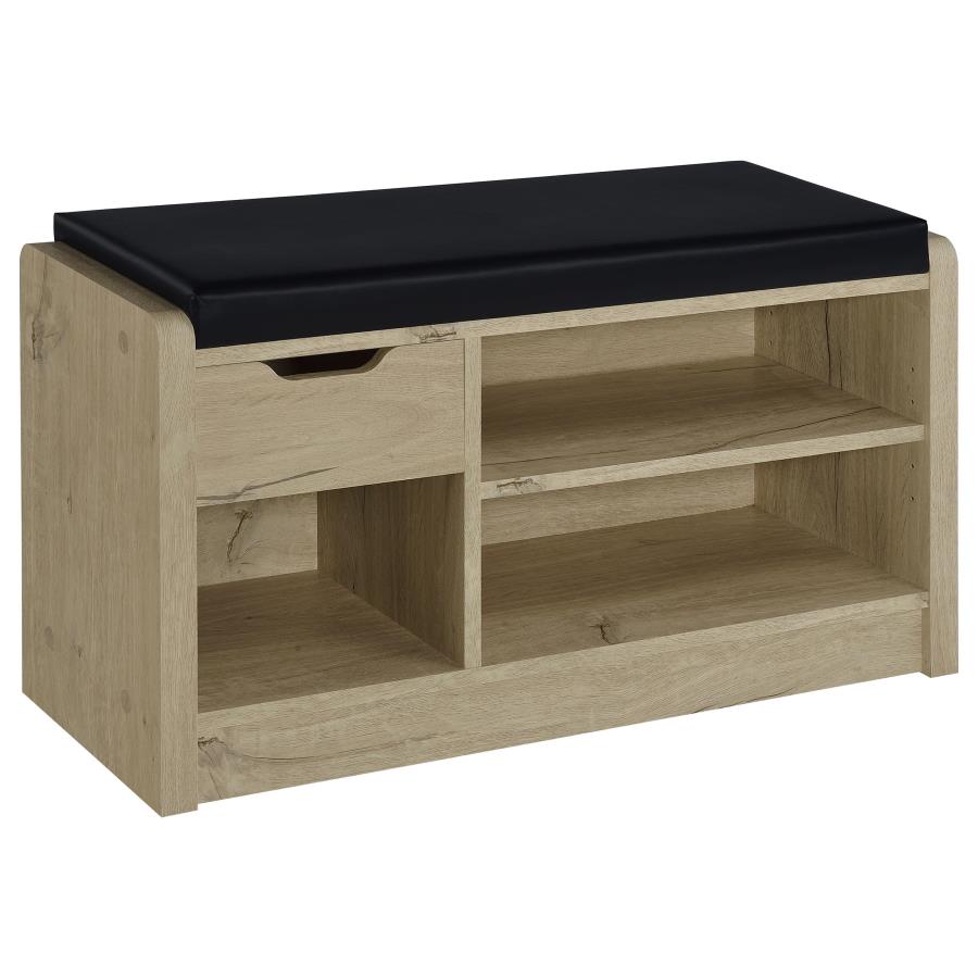 Arrington White Oak Storage Bench by Coaster at Eve Furniture
