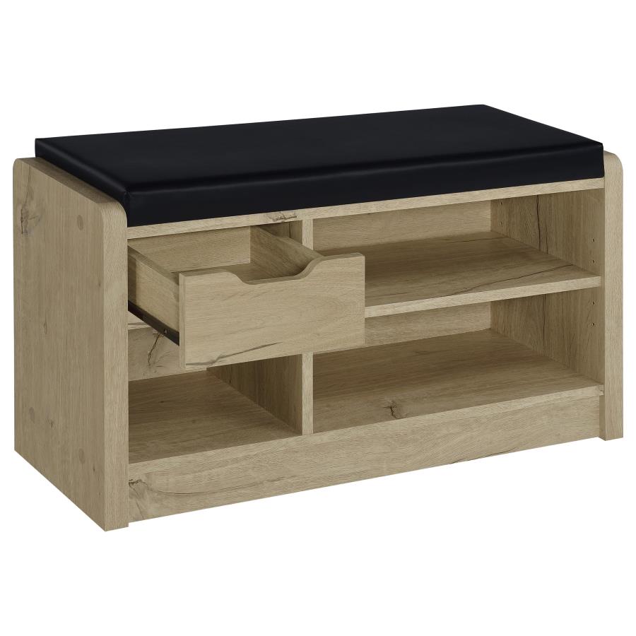 Arrington White Oak Storage Bench by Coaster at Eve Furniture