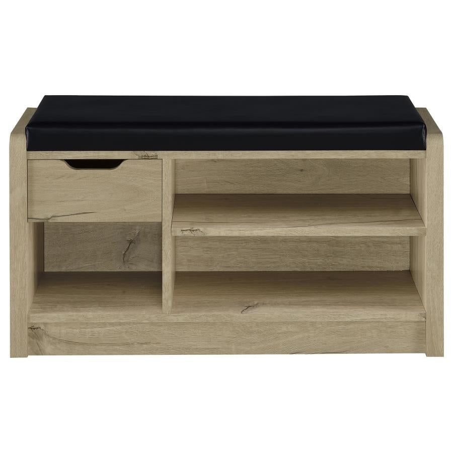 Arrington White Oak Storage Bench by Coaster at Eve Furniture
