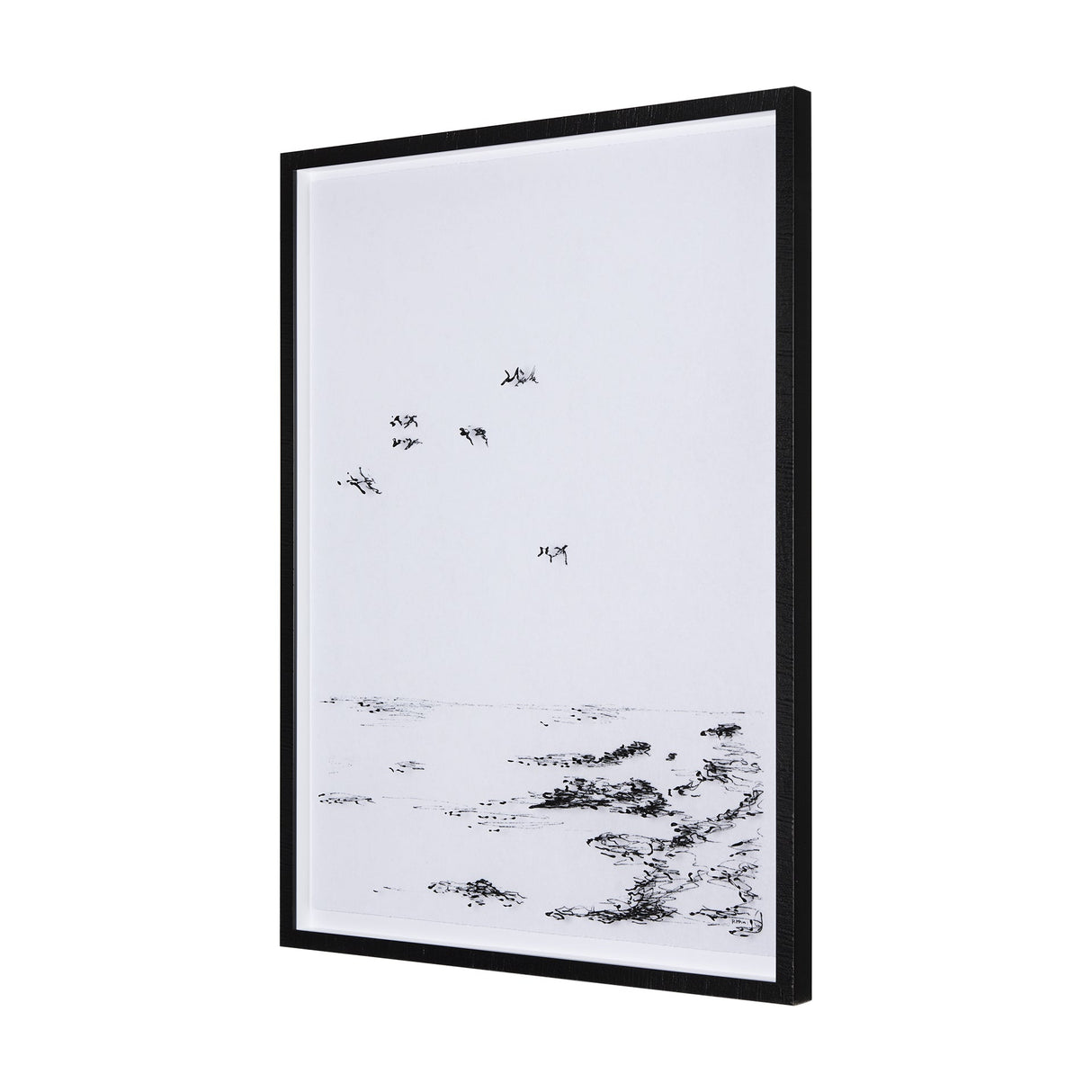 Arriving II by Mercana Studio a Hand Embellished Textured Framed Art Print Matted under Glass by Mercana at Eve Furniture