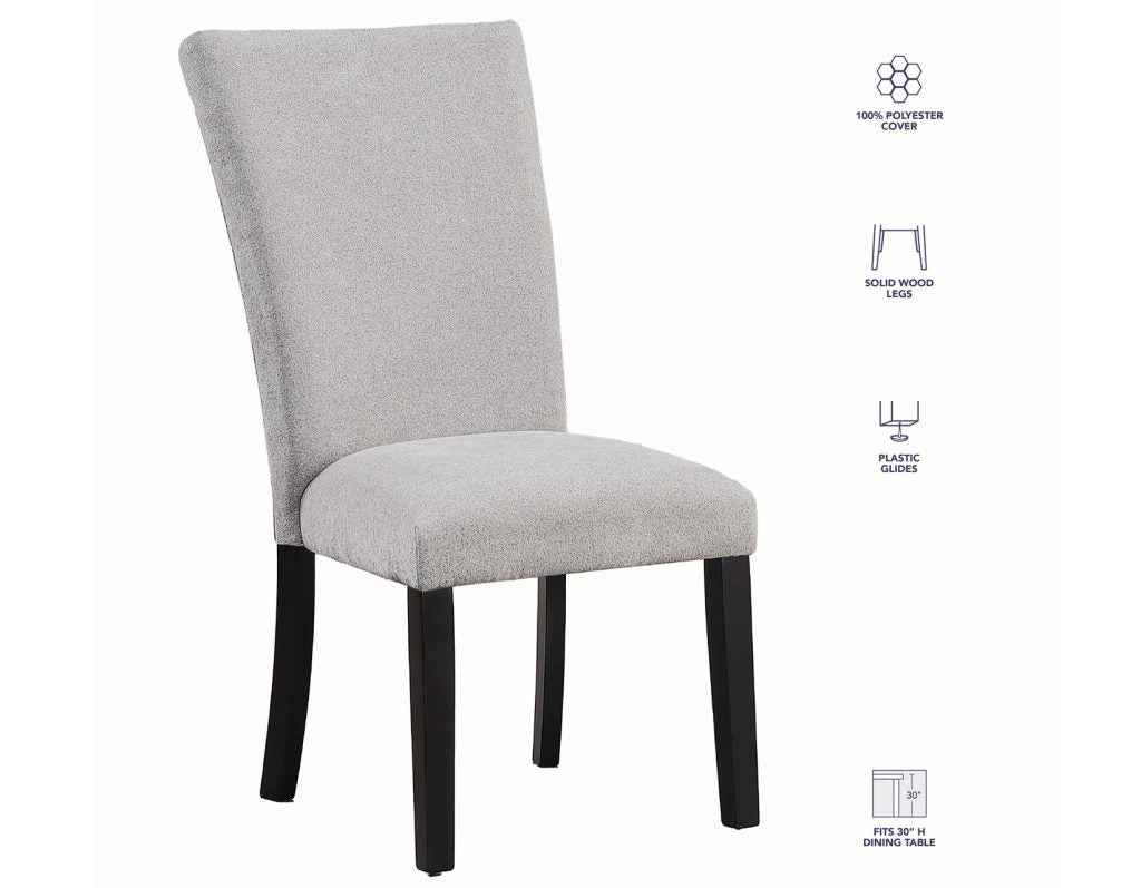 Artemis Gray Chenille Side Chair by Steve Silver at Eve Furniture